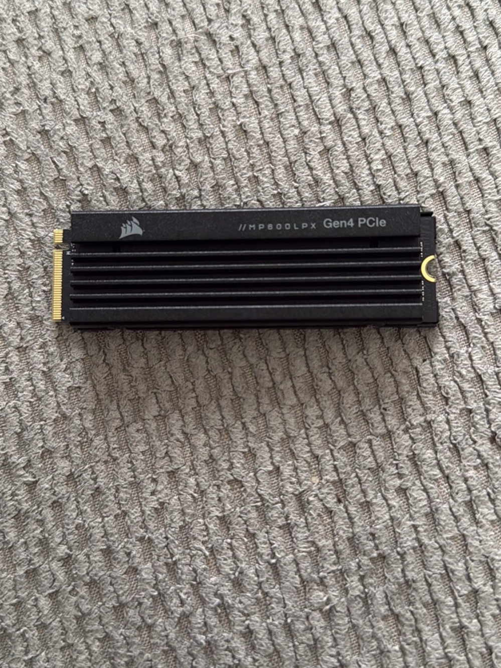 Corsair MP600 LPX Gen4 PCIe M.2 SSD Heatsink - Black